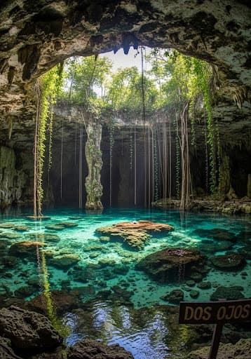 Cenote Dos Ojos - cenote Sistema subterráneo