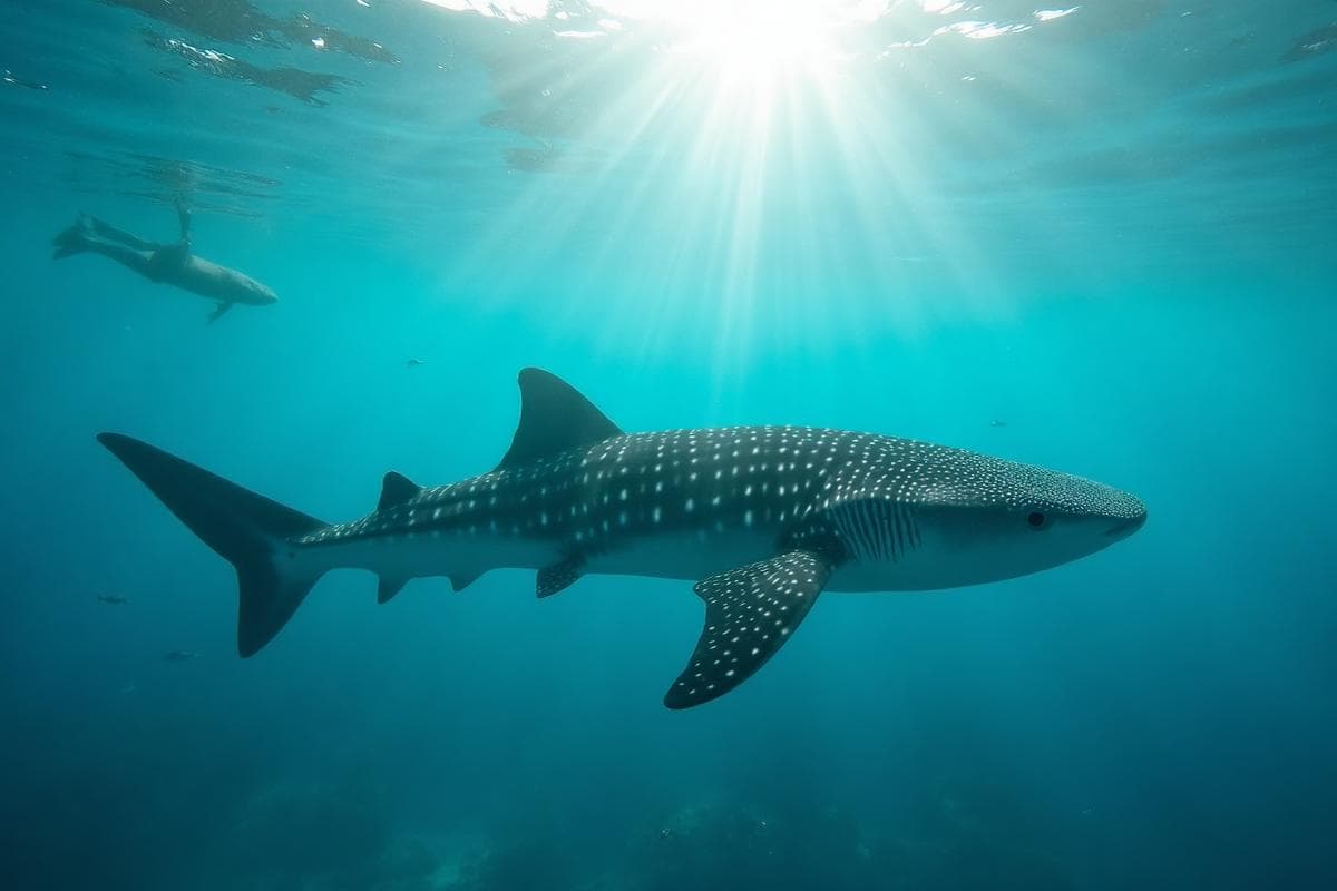 Whale shark encounter in Holbox waters