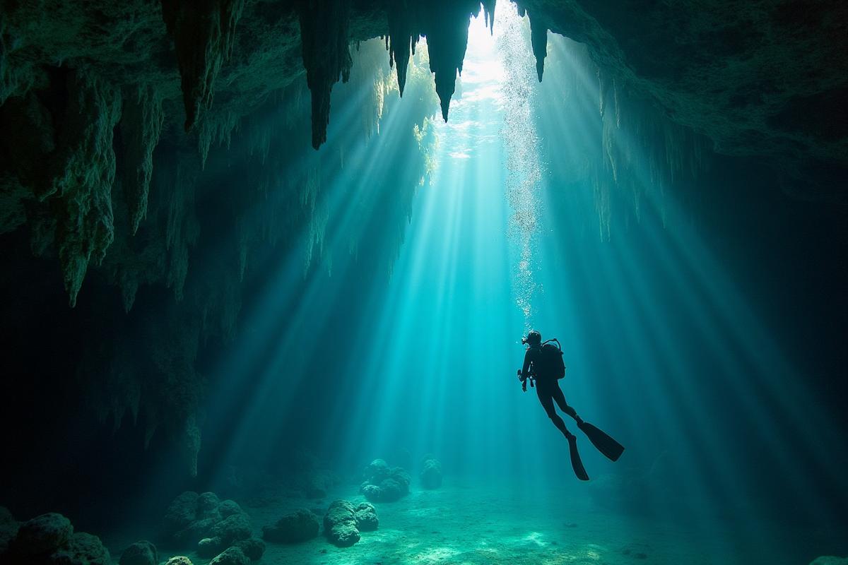 Buceo en cueva de cenote