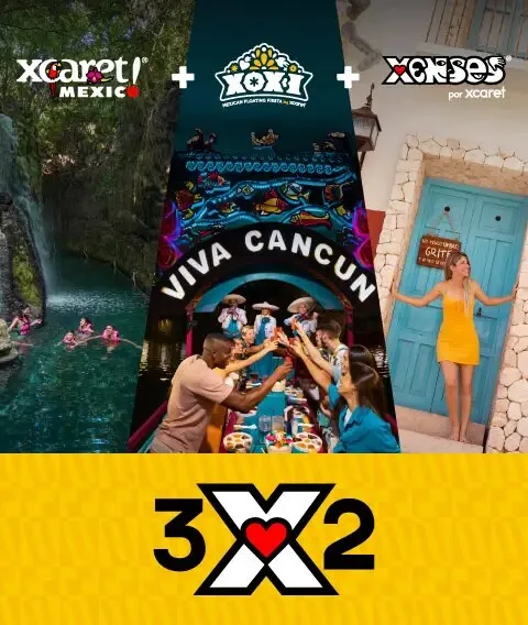 3x2 package: Xcaret Plus, Xoxi and Xenses