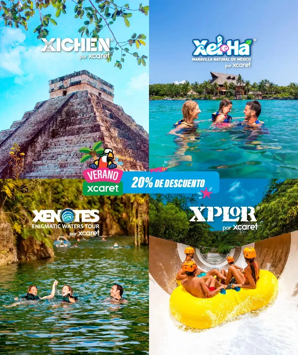 Verano en los parques Xcaret: ríos, cenotes y playas del Caribe mexicano